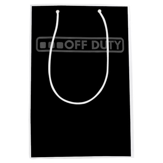 警察官の警察に最適なオフデューティ ミディアムペーパーバッグ (正面)