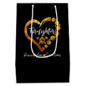 警察官の警察に最適なオフデューティ ミディアムペーパーバッグ (裏面)