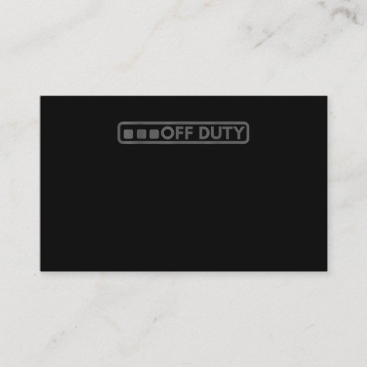 警察官の警察に最適なオフデューティ 名刺 (正面)