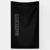 警察官の警察に最適なオフデューティ 横断幕 (縦)