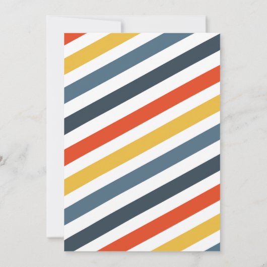 警察官の警察官の警官の車の誕生日パーティー 招待状 (裏面)