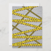 警察官の赤ちゃんシャワー サンキューカード (裏面)