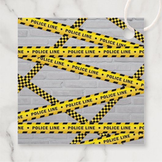 警察官の赤ちゃんシャワー フェイバータグ (裏面)