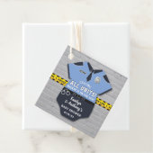 警察官の赤ちゃんシャワー フェイバータグ (インサイチュ)