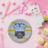 警察官の赤ちゃんシャワー ペーパープレート (パーティー)