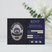 警察官の退職応答カード 出欠カード (スタンド正面)