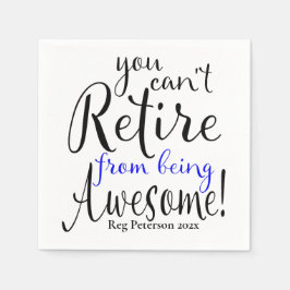 警察官の退職 スタンダードカクテルナプキン