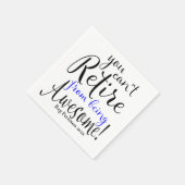 警察官の退職 スタンダードカクテルナプキン (角)