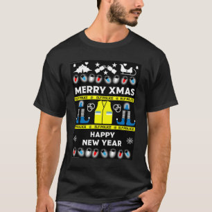 警察官の醜いクリスマスセーター Tシャツ