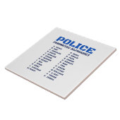 警察官の音声AからZのアルファベット タイル (側面)