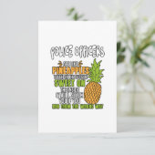 警察官はパイナップルに似ている。 サンキューカード (スタンド正面)