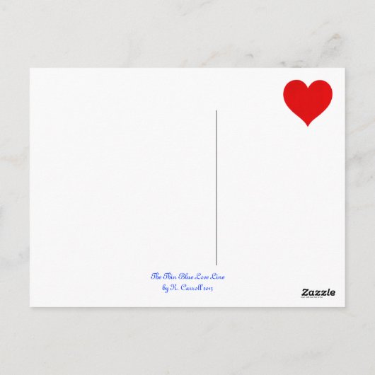 警察官への感謝と愛 ポストカード (裏面)