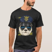 警察官オッターPD警官の犯罪現場海獣 Tシャツ (正面)