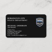 警察官カスタムロゴ法執行機関 名刺 (正面)