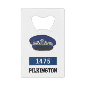 警察官ギフト。英国警察フラットキャップ クレジットカード栓抜き (正面)