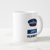 警察官ギフト。英国警察フラットキャップ ジャンボコーヒーマグカップ (正面右)