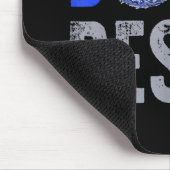 警察官シャツ薄いブルーラインドーナツレジストJ マウスパッド (コーナー)