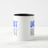 警察官シャツ薄いブルーラインドーナツレジストJ マグカップ (中央)