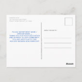 警察官シンブルーラインクリスマスサンキュー ポストカード (裏面)