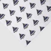 警察官シンブルーラインクリスマスツリー 薄葉紙 (詳細)