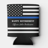 警察官シンブルーラインハッピーリタイア 缶クーラー (裏面)