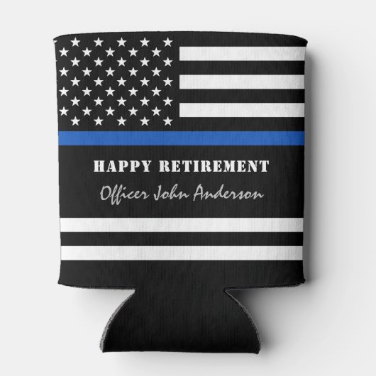 警察官シンブルーラインハッピーリタイア 缶クーラー (裏面)