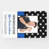 警察官シンブルーライン退職パーティー 横断幕 (横)