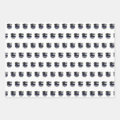 警察官シン・ブルー・ライン警官の法執行機関 ラッピングペーパーシート (正面2)