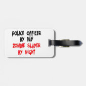 警察官ゾンビ層 ラゲッジタグ (裏面横)