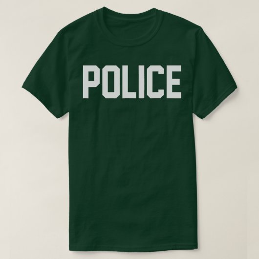 警察官ハロウィーンの衣装の警察のシャツ Tシャツ (デザイン正面)