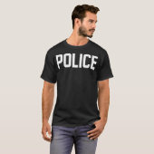 警察官ハロウィーンの衣装の警察のシャツ Tシャツ (正面フル)