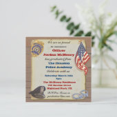 警察官パーティの招待状 招待状 (スタンド正面)