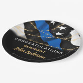 警察官パーティー退職祝 ペーパープレート (アングル)