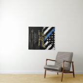 警察官ブルーライン退職パーティー歓迎 タペストリー (インサイチュ(横))