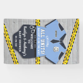 警察官ベビシャワー歓迎 横断幕