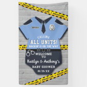 警察官ベビシャワー歓迎 横断幕 (縦)