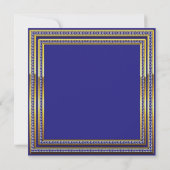 警察官ベビーガールシャワー 招待状 (裏面)