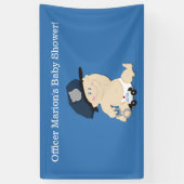 警察官ベビー警官カスタム旗 横断幕 (縦)