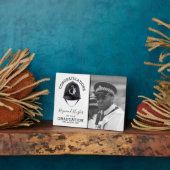 警察官モダンの卒業写真 フォトプラーク (側面)