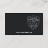 警察官ロゴ 名刺 (裏面)