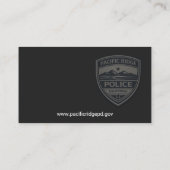 警察官ロゴ 名刺 (裏面)