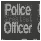 警察官並外れ ファブリック (クローズアップ)