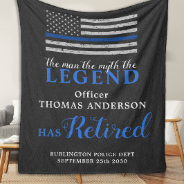 警察官伝説シンブルーライン退職 フリースブランケット