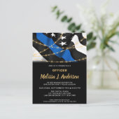 警察官卒業シンブルーラインパーティー インビテーションポストカード (スタンド正面)