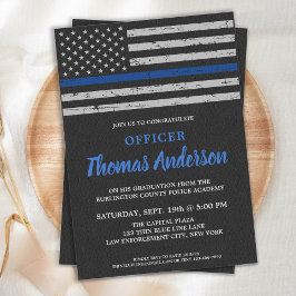 警察官卒業シンブルーラインパーティー 招待状