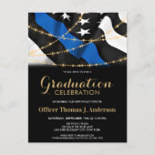 警察官卒業党シン・ブルー・ライン インビテーションポストカード (正面)