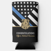 警察官卒業党法執行部 スリム缶クーラー (正面)