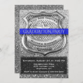 警察官卒業招待状 招待状 (正面/裏面)