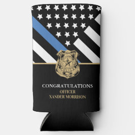 警察官卒業法執行アカデミー スリム缶クーラー