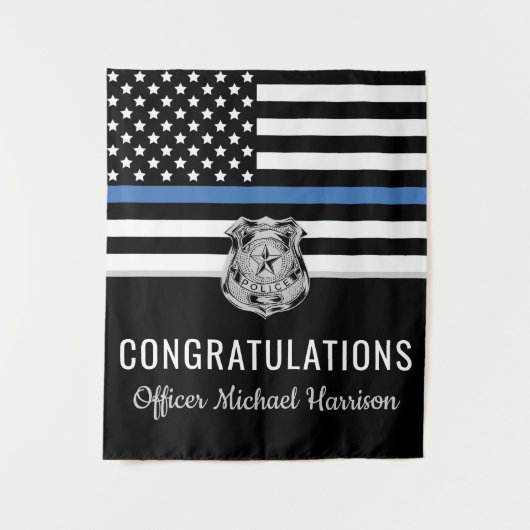 警察官卒業法執行アカデミー タペストリー (正面)